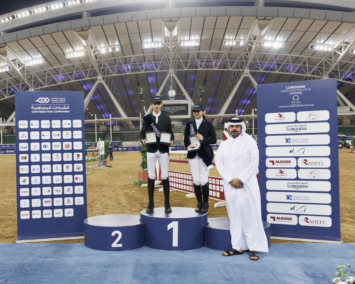 Saud Al Hadi claimed first and second place in Amateur Tour while Mariam Abdulkarim Abdul finished third. Tournament Director Abdullah Al-Marri crowned the podium winners.

