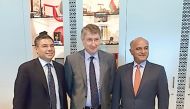 FROM LEFT: Lorenzo Simonelli, President & CEO, GE Oil & Gas; Raul Restucci, Managing Director, Petroleum Development Oman; and Rami Qasem, President & CEO, GE Oil & Gas for Middle East, North Africa and Turkey, at the  signing event.