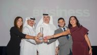 Ashraf Abu Issa and his colleagues with the award