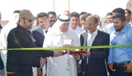 Saeed Salam SA Al Mohannadi along with Kerala Assembly opposition parties deputy leader P K Kunjalikutty, MLA, cutting the ribbon of SEAshore Electromechanical’s first outlet.
