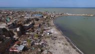 Buildings destroyed and damaged by Hurricane Matthew are seen in Jeremie, in western Haiti, on October 7, 2016. The full scale of the devastation in hurricane-hit rural Haiti became clear as the death toll surged over 400, three days after Hurricane Matth
