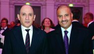Qatar Airways Group Chief Executive Akbar Al Baker (left) with Qatar’s Ambassador to Finland Saud bin Abdullah Zaid Al Mahmoud at Qatar Airways’ event celebrating the start of service to Helsinki.