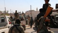 ALEPPO, SYRIA - OCTOBER 15: Members of Free Syrian Army (FSA), Turkish artillery units and coalition air forces on their way during the 