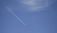 A warplane flies over Guzhe village, northern Aleppo countryside, Syria October 17, 2016. Reuters/Khalil Ashawi