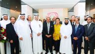 H E Sheikh Hassan bin Khaled Al Thani, Lulu Group International Managing Director Yusuffali MA, Lulu International Director Mohamed Althaf, Qatar Chamber Vice-Chairman Muhammed bin Ahmed bin Towar Al Kuwari, Ambassadors and RAF Director General Dr Ayed Al