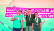A file picture of last year’s Aquathon Series at the Hamad Aquatic Centre .
