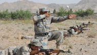 Afghan boarder police. / AFP.