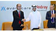 Officials of Avanzcare and Mindray at agreement signing event. 
