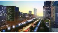 An artist's impression of the night view of the Lusail City. 
