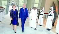 President of the Republic of Serbia, Tomislav Nikolic, left Doha yesterday after an official visit to the country. The Serbian President and his accompanying delegation were seen off by Minister of Youth and Sports H E Salah bin Ghanem Al Ali, Qatar's Amb