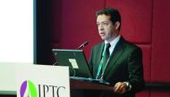 Cristopher Leon Aguilar, Reservoir Engineering Advisor at RasGas, speaking at the ‘Integrated Reservoir Management II’ session.