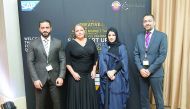 FROM LEFT: Mumen Sulaiman, Director of the Startup Focus Program Mena SAP; Marita Mitschein, Senior Vice-President and Managing Director, SAP Training and development Institute; Reem Al Mansoori, Assitant Undersecretary for Digital Society Development Sec