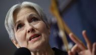 (FILES) This file photo taken on August 23, 2016 shows Green Party presidential nominee Jill Stein during a press conference at the National Press Club in Washington, DC.  AFP / WIN MCNAMEE