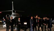 U.S. President-elect Donald Trump walks to his car from his plane after landing in West Palm Beach, Florida, U.S., after traveling from New York to spend the Thanksgiving holiday with family at the Mar-a-Lago estate in Palm Beach, Florida, November 22, 20