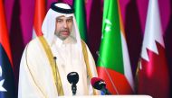 HE Sheikh Ahmed bin Jassim bin Mohammed Al Thani, Minister of Economy an Commerce speaking at the openinging session of the 16th Annual Conference on 'Competitiveness: Opportunities and Challenges Facing the Arab States in the Next Decade', which kicked-o