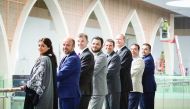 Senior mall management team for Doha Festival City from left are May Marzooq, Luis Valente, Trevor Hill, Jamal Al Shraih, Stylianos Fontrier, Andre Steyn, Ahmed Farghaly, Bahadir Gelgor.