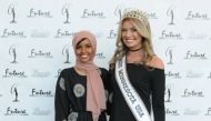 Halima Aden (L), 19, from St. Cloud, is the first fully-covered Muslim contestant participating in the Miss Minnesota USA competition in Burnsville, Minnesota, U.S., November 26, 2016. REUTERS
