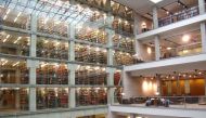 The East Atrium at the William Oxley Thompson Memorial Library