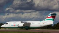 An Avro RJ85 operated by Lamia which crashed on approach to Medellin while carrying 81 passengers and crew including Brazilian football team Chapecoense is seen in a file picture taken in Norwich, Britain on September 25, 2015. Only 5 people are known to 