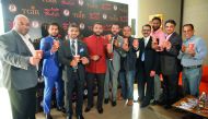 Rafih FiLLi (fourth left), founder FiLLi Cafe, with Fazil Hameed, Director (second left), Sajjab Khan (left), Naaim Nadirsha (fifth right), and Ziad Usman at the launch of First FiLLi Cafe in Qatar yesterday. Pic: Abdul Basit/ The Peninsula