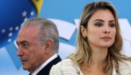 Brazil's President Michel Temer and his wife Marcela attend a ceremony at Planalto Palace in Brasilia, Brazil December 7, 2016. REUTERS/Adriano Machado
