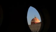 The damaged Church of the Immaculate Conception is seen after Iraqi forces recaptured it from Islamic State in Qaraqosh, near Mosul, Iraq, December 9, 2016. Reuters/Alaa Al-Marjani
