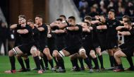 (FILES) This file photo taken on June 18, 2016 shows New Zealand performing the 