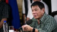 Philippines president-elect Rodrigo Duterte speaks during a press conference in Davao on May 31, 2016 (AFP / MANMAN DEJETO) 