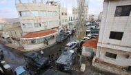 Jordanian security forces are seen patroling on december 19, 2016 in Karak, a tourist destination, around 120 kilometres (70 miles) south of the capital Amman, following an attack a day earlier.  AFP / afp / KHALIL MAZRAAWI
