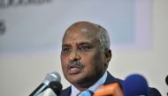 Omar Mohamed Abdulle the Chairman of the Federal Indirect Electoral Implementation Team at a press conference in Mogadishu Somalia on August 1, 2016 (UN Photo / Omar Abdisalan)