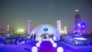 BMW cars on display at The Pearl-Qatar.