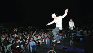 Performers enthral spectators at the fourth Katara Winter Festival which opened on Sunday.