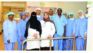 Dr Arabo Ibrahim Bayo, Senior Consultant Obstetrician and Gynecologist at the Women’s Hospital, and his team.