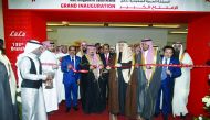 Dr Saud Hamood Al Bugami, Under Secretary of Hail province, officially inaugurating 133rd Lulu Hypermarket in the city of Hail in Saudi Arabia in the presence of Yusuff Ali MA, Chairman of Lulu Group, Ashraf Ali MA, Executive Director, Saifee Rupawala, CE