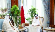 Emir H H Sheikh Tamim bin Hamad Al Thani received a written message from President of the United Arab Emirates H H Sheikh Khalifa bin Zayed Al Nahyan, inviting the Emir to attend the World Government Summit, to be held in Dubai on February 12-14. UAE's Am