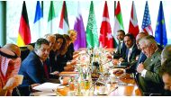 Foreign Minister H E Sheikh Mohammed bin Abdulrahman Al Thani participated yesterday in the meeting of the Friends of Syria Group, which took place in Bonn.  The meeting discussed the developments in Syria and ways to implement the ceasefire in Syrian cit