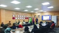 The workshop on 'Capacity Building for Researchers' organised by QU-CENG and the British Council.