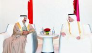 The Emir hosted a luncheon banquet in honour of the Prime Minister of Bahrain. Later, Father Emir H H Sheikh Hamad bin Khalifa Al Thani hosted a dinner banquet at Rawdat Umm Ithnaithain in honour of the Bahraini Premier.