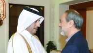 Prime Minister and Interior Minister H E Sheikh Abdullah bin Nasser bin Khalifa Al Thani met with President of the Libyan State Supreme Council, Dr Abdulrahman Al Sawihli.  Dr Abdulrahman Al Sawihli and his accompanying delegation met Emir H H Sheikh Tami