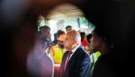 South African finance Minister Pravin Gordhan attends the funeral of late South African anti-apartheid activist Ahmed Kathrada at the Westpark Cemetery in Johannesburg, South Africa, on March 29, 2017. AFP / GIANLUIGI GUERCIA