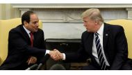 US President Donald Trump shakes hands with Egyptian President Abdel Fattah al-Sisi in the Oval Office of the White House in Washington, US, April 3, 2017. REUTERS/Kevin Lamarque
