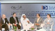 The speakers at the knowledge sharing session at the event.