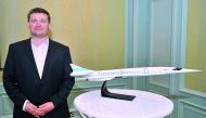 Blake Scholl, CEO and Founder of Boom during a press conference about the new era for air travel in the Middle East which took place at Four Season Hotel Doha yesterday.
Pic: Baher Amin / The Peninsula