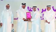 Minister of Administrative Development, Labour and Social Affairs, H E Dr Issa bin Saad Al Jafali Al Nuaimi; Minister of Transport and Communications H E Jassim bin Saif Al Sulaiti; Vice-Chairman of Qatar Chamber, Muhammed bin Ahmed bin Towar Al Kuwari; a