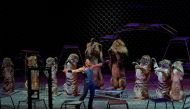 Big cat trainer Alexander Lacey performs during a show on the last day of the Ringling Bros. and Barnum & Bailey circus at Nassau Coliseum in Uniondale, New York, May 21, 2017. REUTERS/Lucas Jackson

