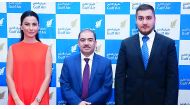 Mariam Kvrivishvili (left) General Director, Voyager Ltd with senior officials of Gulf Air.