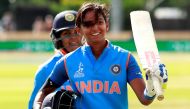India's Harmanpreet Kaur walks off after scoring 171 not out (Action Images via Reuters/Jason Cairnduff)