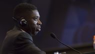 FC Barcelona's new transfer Ousmane Dembele holds a press conference during his presentation at Camp Nou Stadium in Barcelona, Spain on August 28, 2017. ( Albert Llop - Anadolu Agency )
