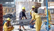 File picture of workers at a construction site (for representation purpose).