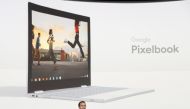Google product manager Matt Vokoun speaks about the Pixelbook laptop during a launch event in San Francisco, California, U.S. October 4, 2017. Reuters/Stephen Lam